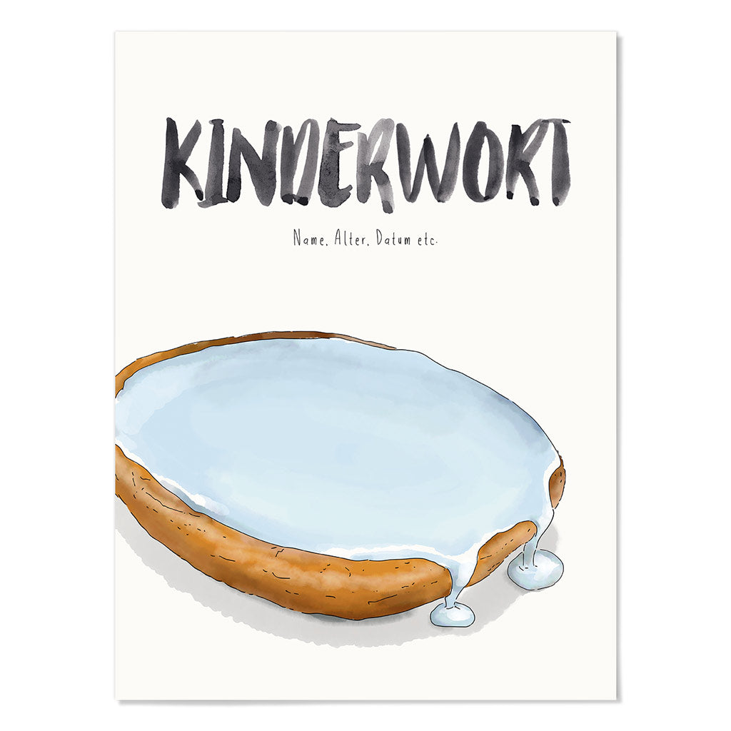 Kindermundposter Amerikaner – personalisiertes Poster mit Kinderwort für Eltern