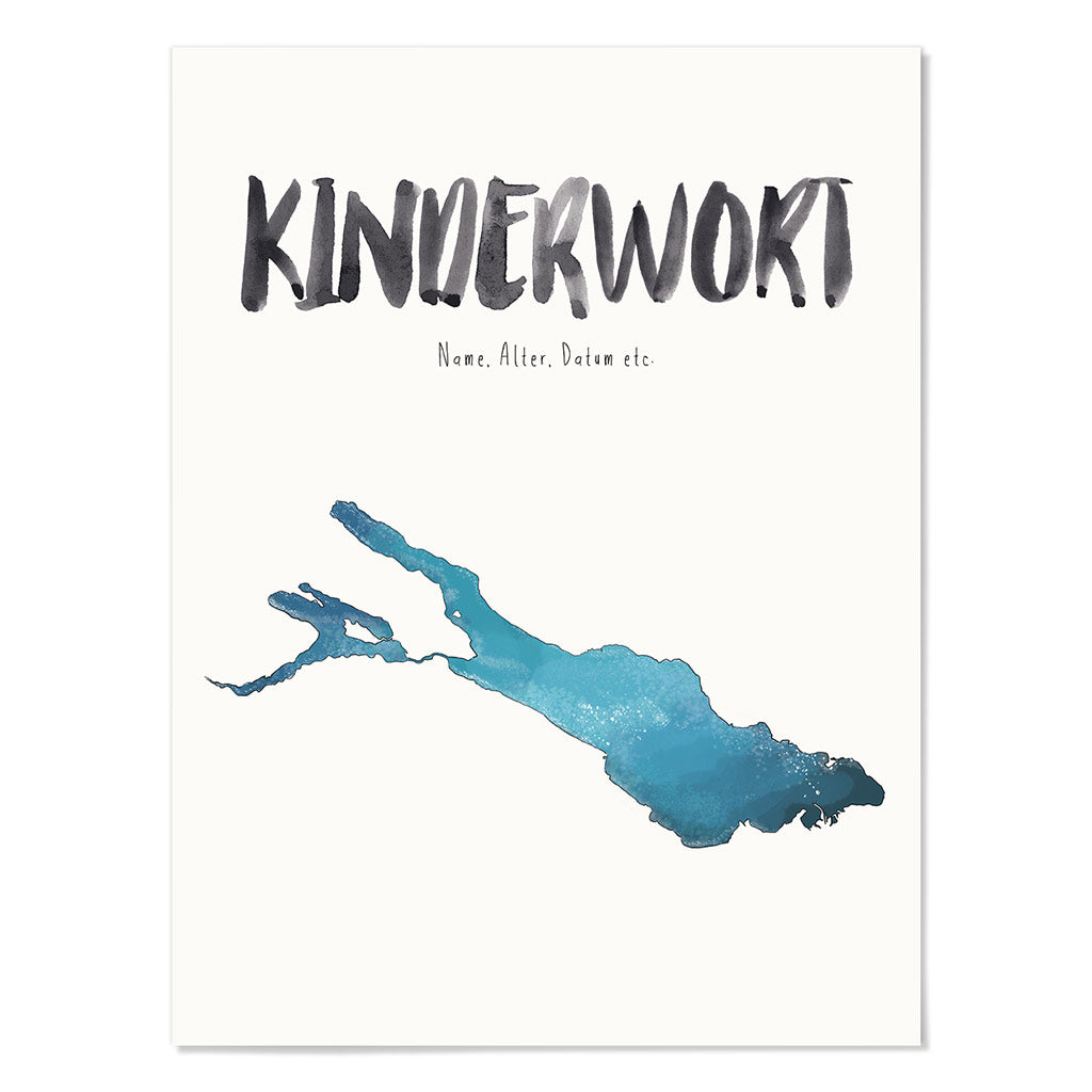 Kindermundposter Bodensee – personalisiertes Poster mit Kinderwort für Eltern