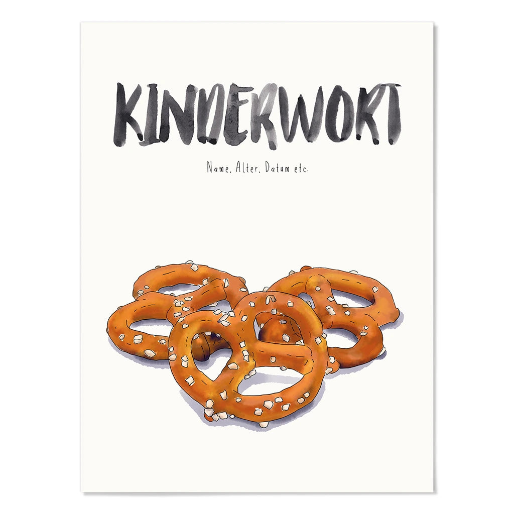 Kindermundposter - Motiv Brezel Snack