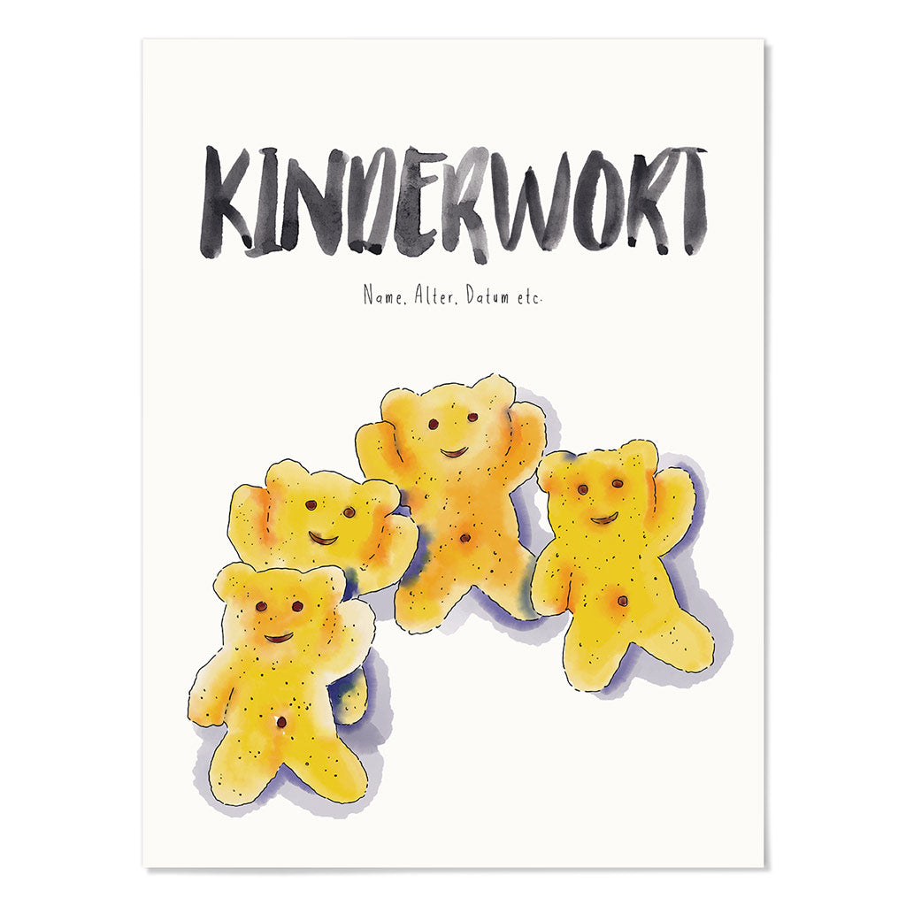 Kindermundposter Chips – personalisiertes Poster mit Kinderwort für Eltern