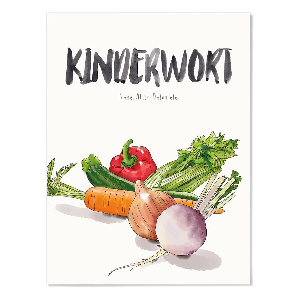 Kindermundposter - Motiv Gemüse