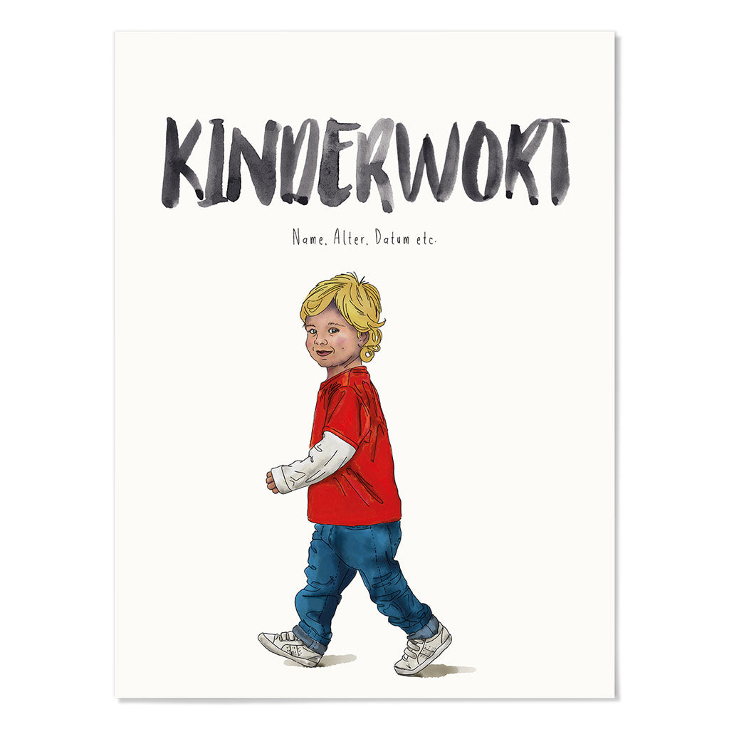 Kindermundposter Kind – personalisiertes Poster mit Kinderwort für Eltern