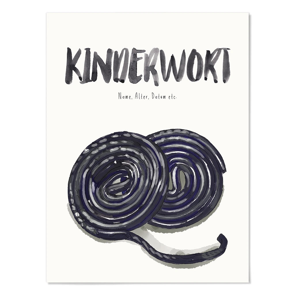 Kindermundposter - Motiv Lakritz