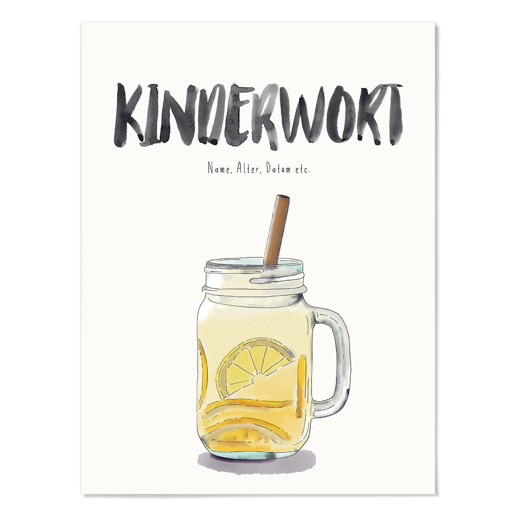 Kindermundposter - Motiv Limonade