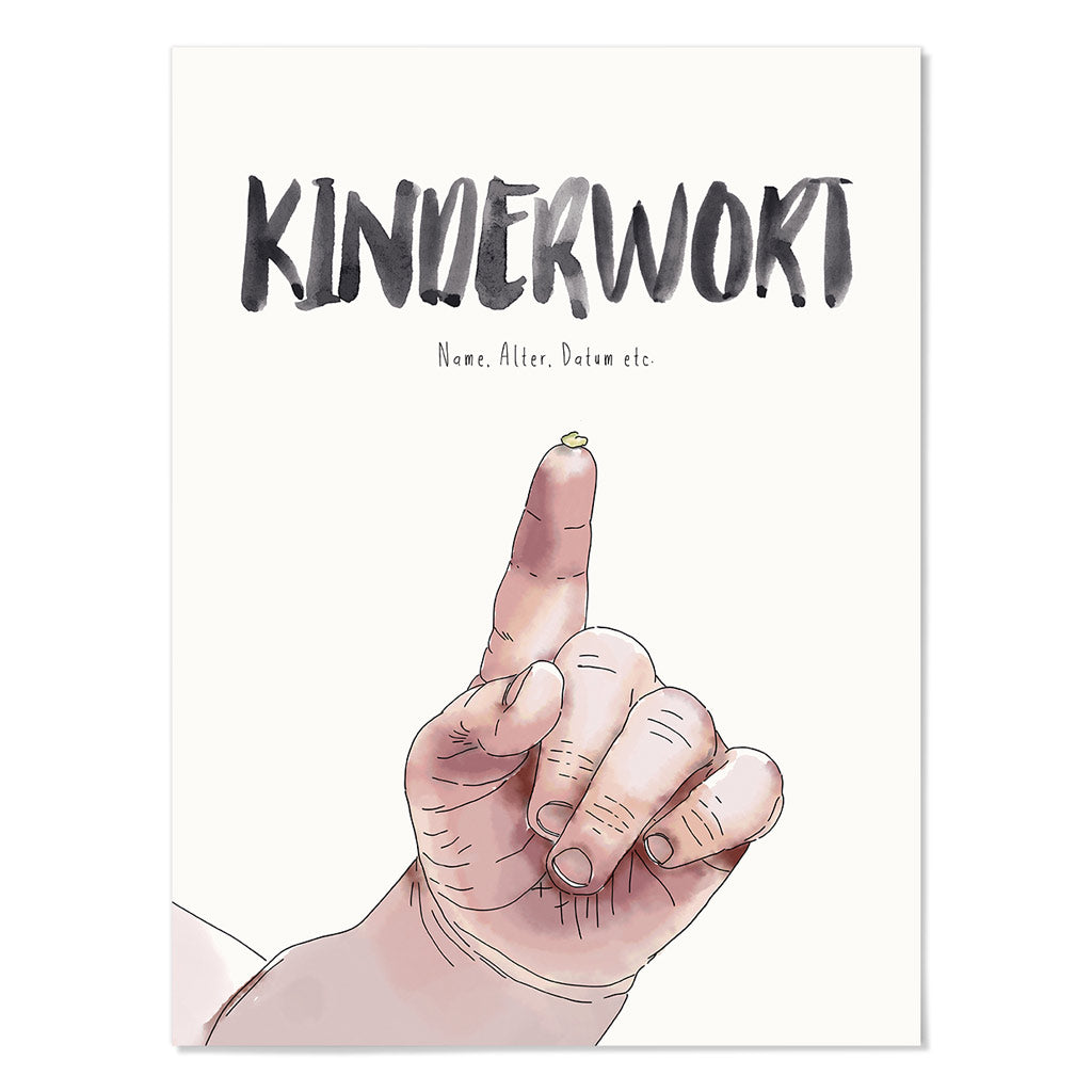 Kindermundposter Popel – personalisiertes Poster mit Kinderwort für Eltern