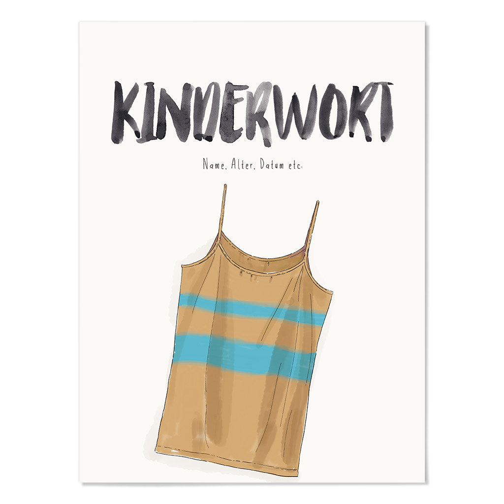 Kindermundposter Top – personalisiertes Poster mit Kinderwort für Eltern