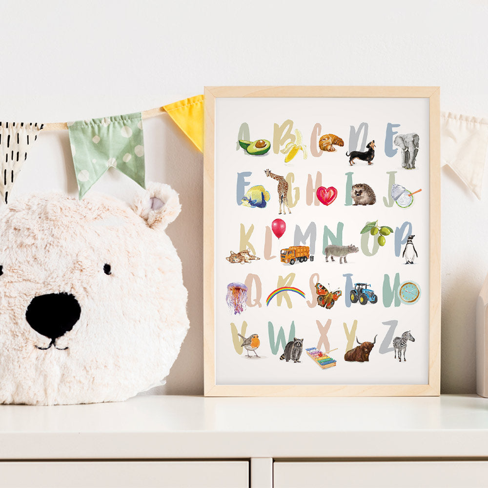 ABC Poster im Kinderzimmer