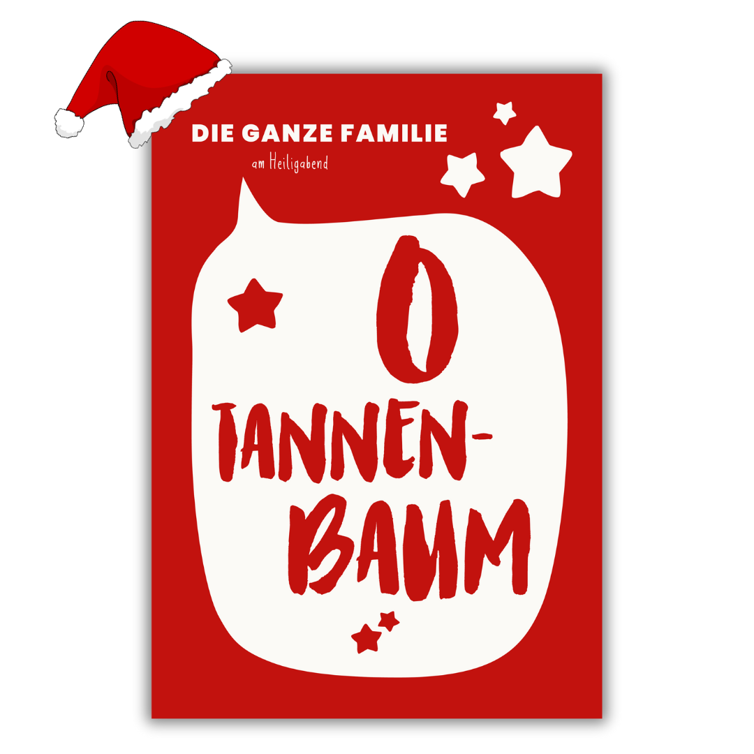 Weihnachtsposter "O Tannenbaum"