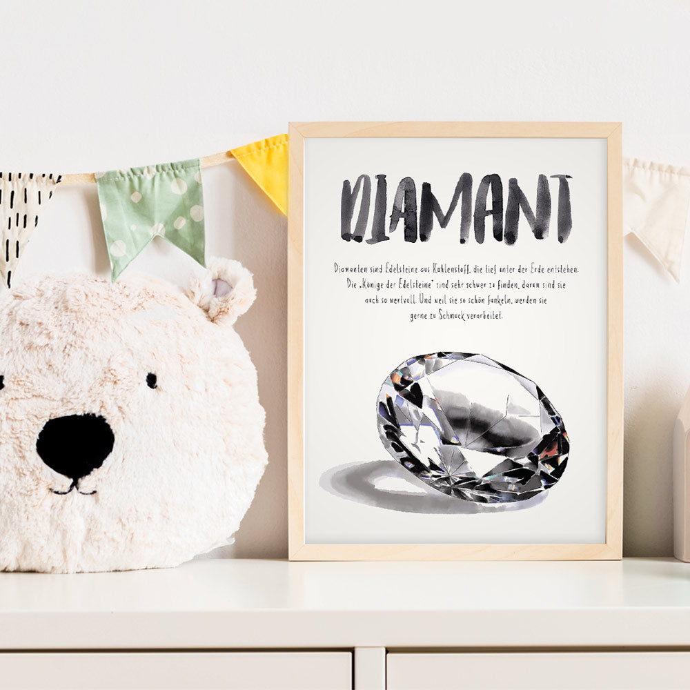 Kinderzimmerposter "Diamant"