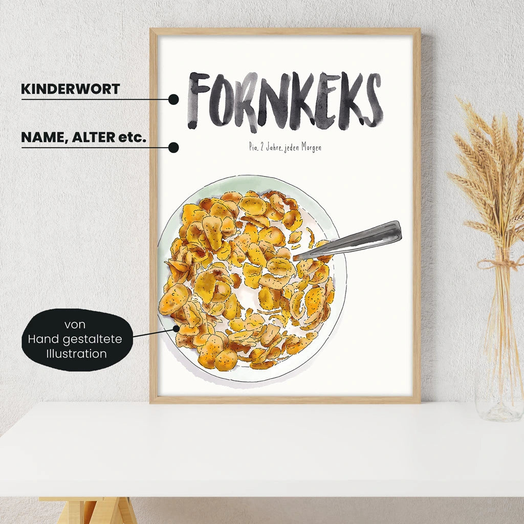 Kindermundposter - Motiv Cornflakes Frühstücks-Cerealien