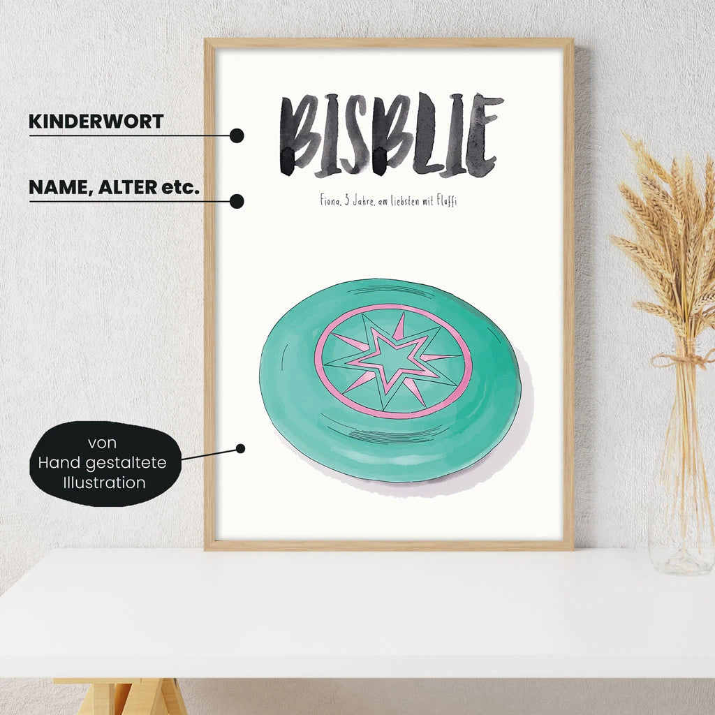 Kindermundposter - Motiv Wurfscheibe