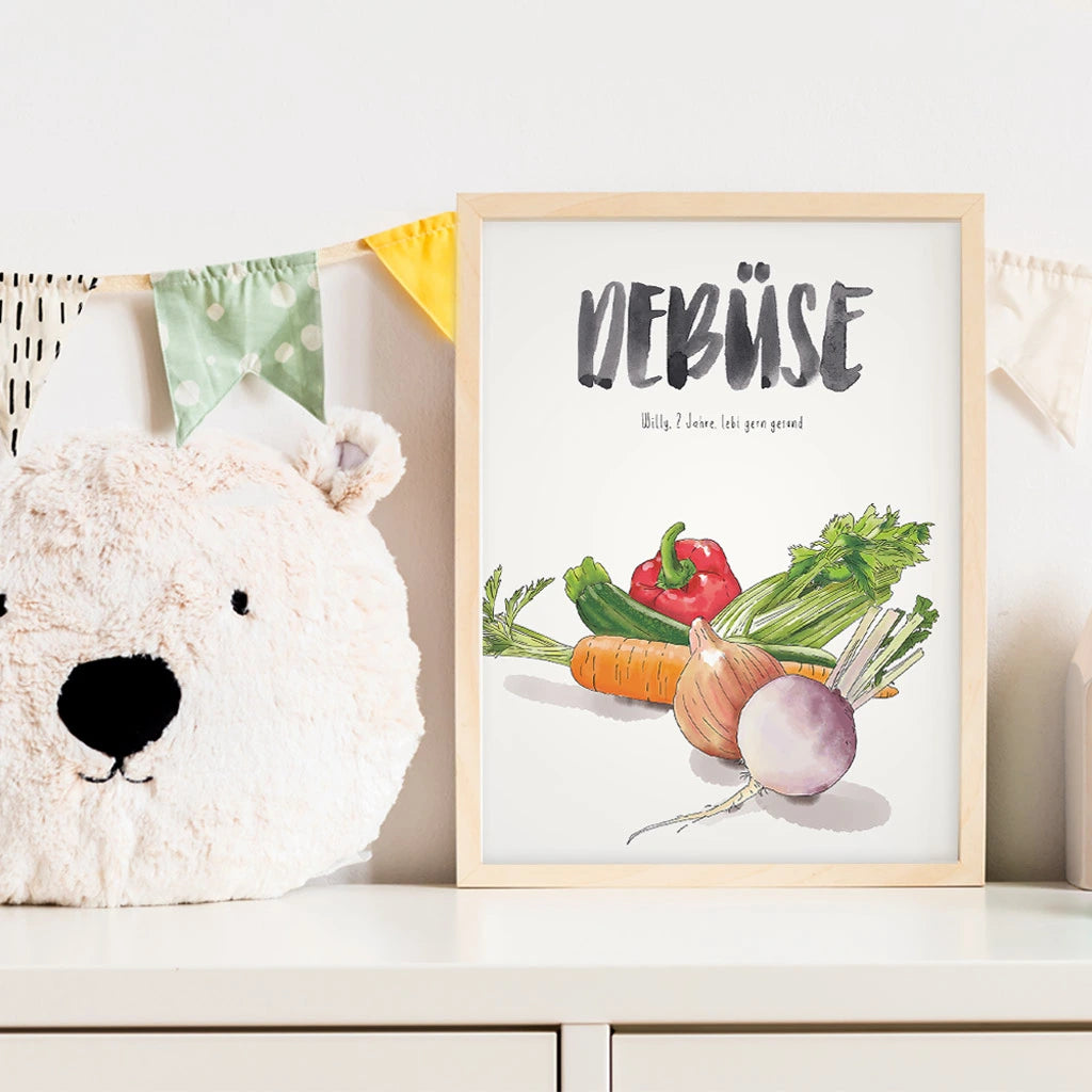 Kindermundposter - Motiv Gemüse