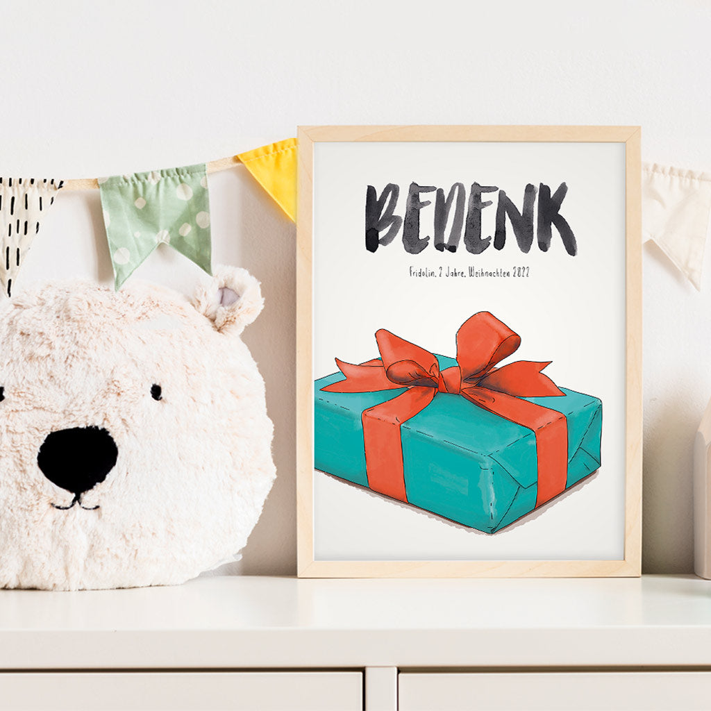 Kindermundposter Geschenk im Kinderzimmer – personalisiertes Poster als Dekoration und Geschenk