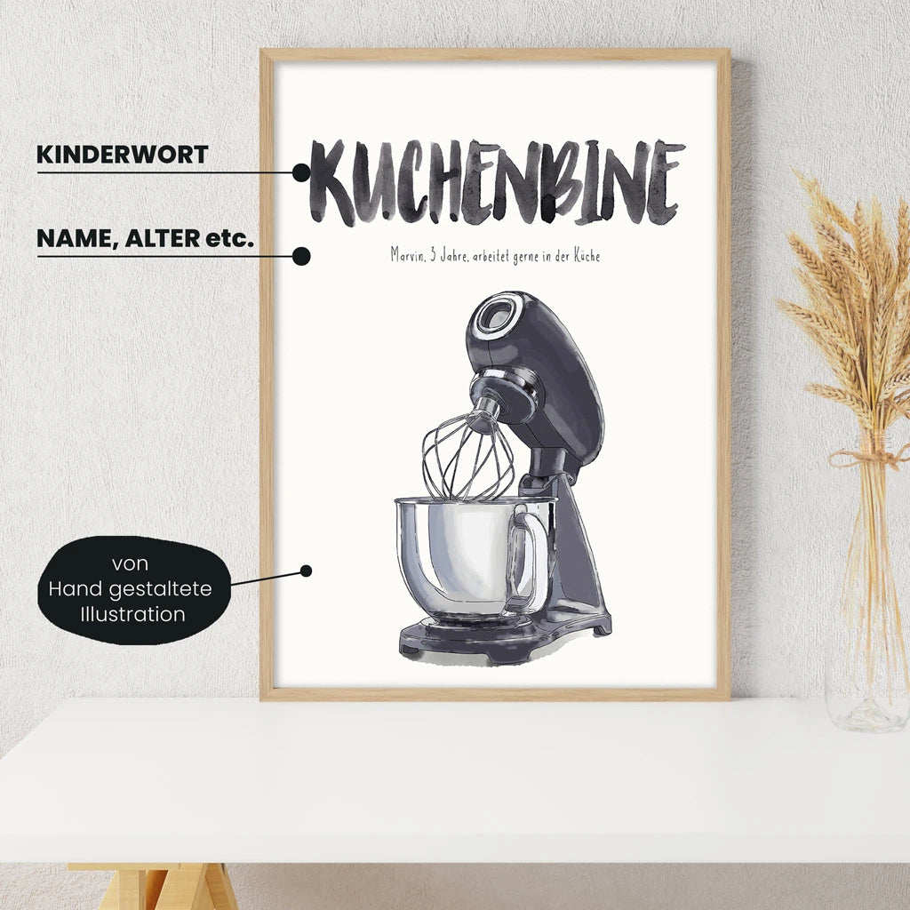 Kindermundposter - Motiv Küchenmaschine