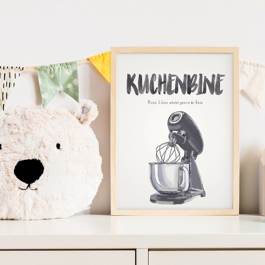 Kindermundposter - Motiv Küchenmaschine