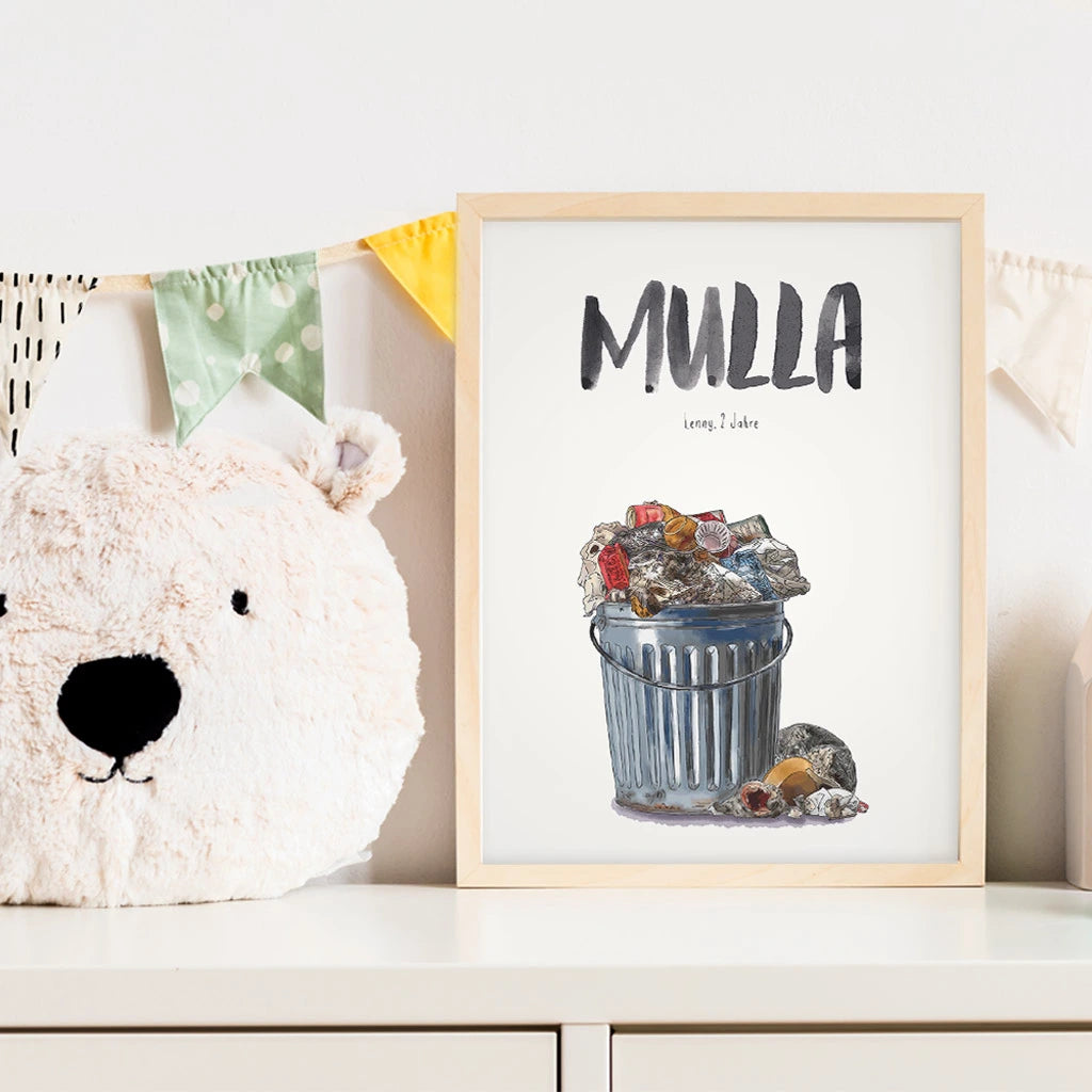 Kindermundposter - Motiv Mülleimer