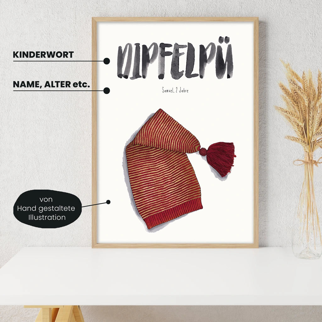 Kindermundposter - Motiv Zipfel-Mütze