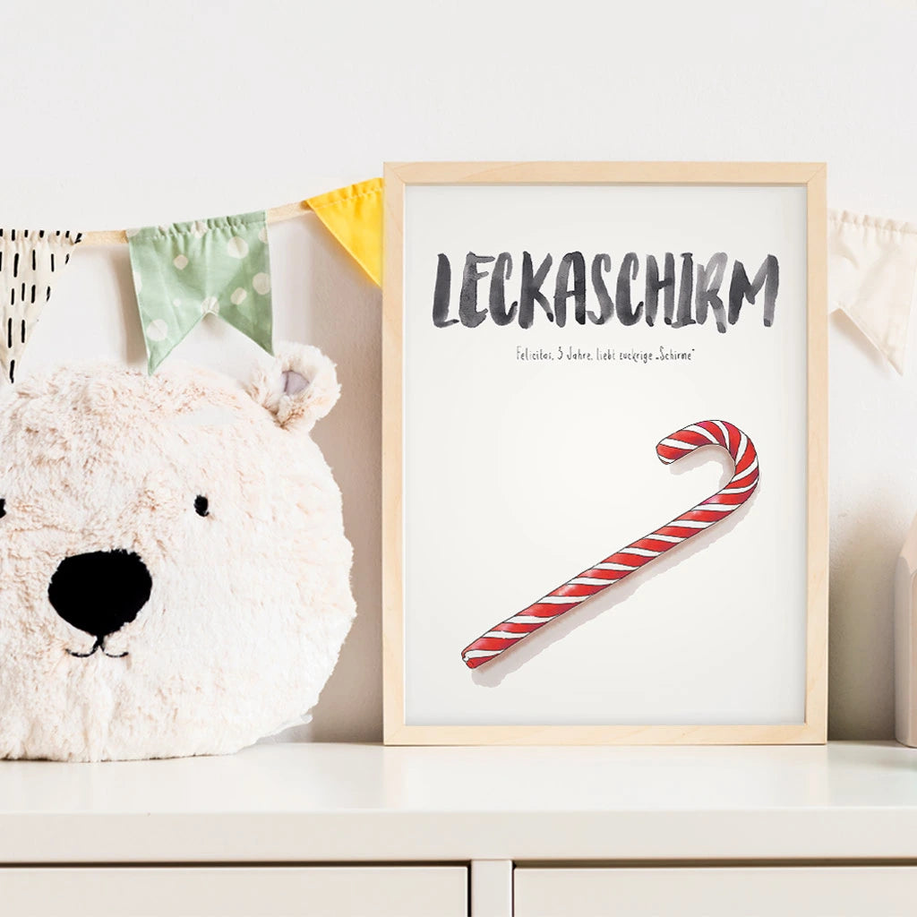 Kindermundposter - Motiv Zuckerstange