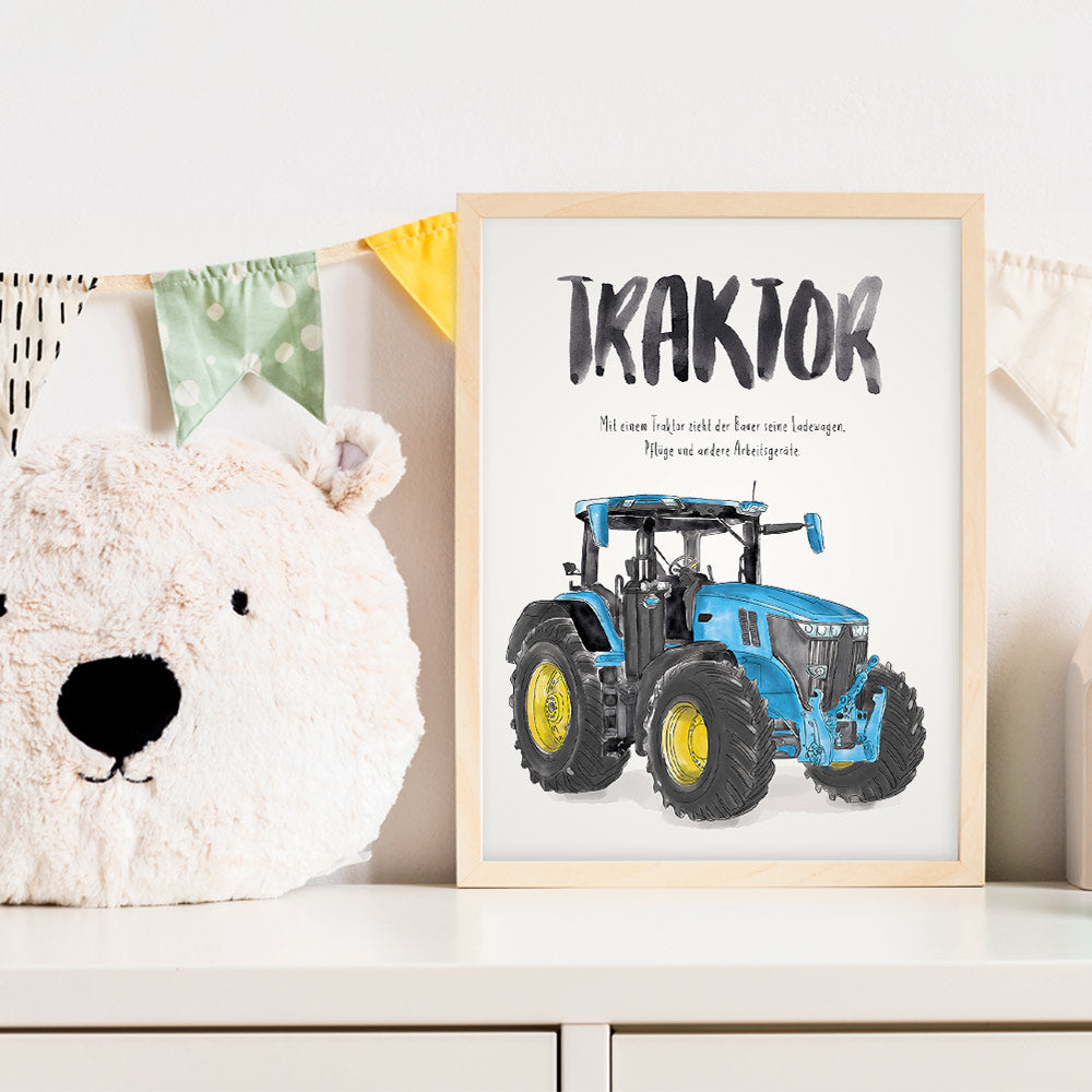 Kinderzimmerposter "Traktor"