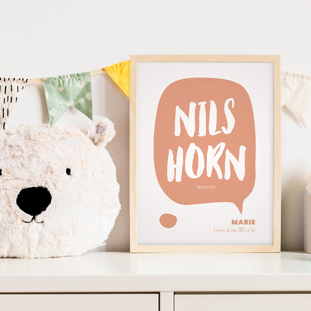 Kindermundposter - Design hejword
