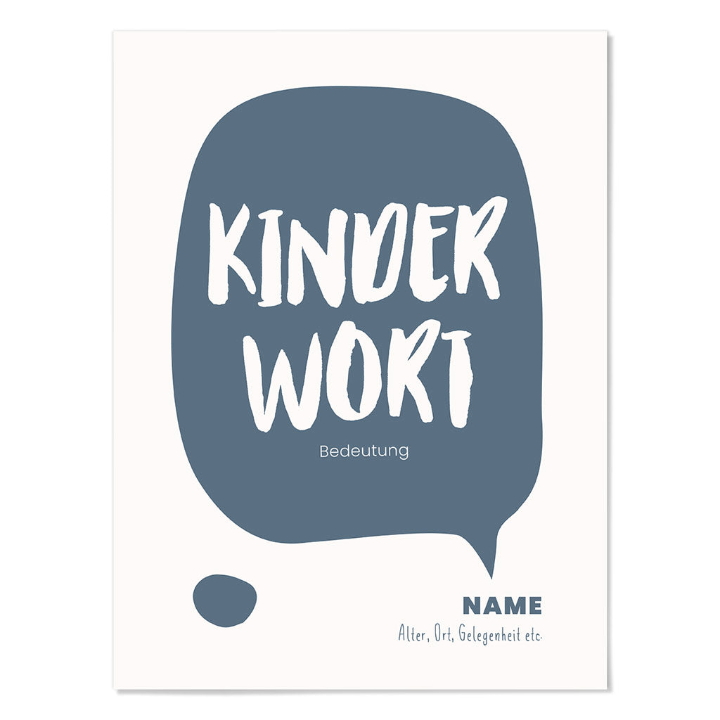 Kindermundposter - Design hejword