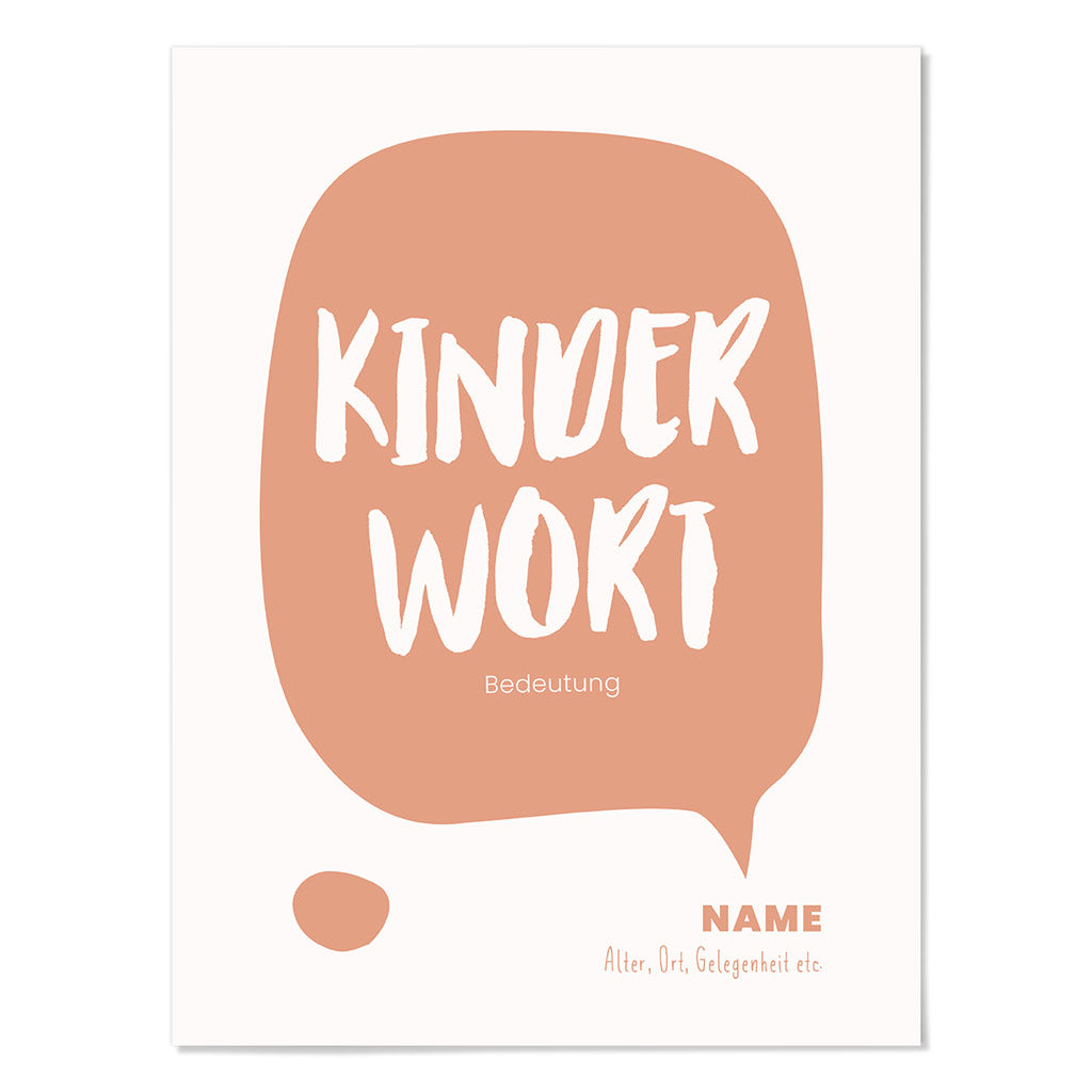Kindermundposter - Design hejword