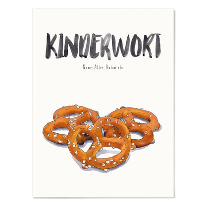 Kindermundposter - Motiv Brezel Snack