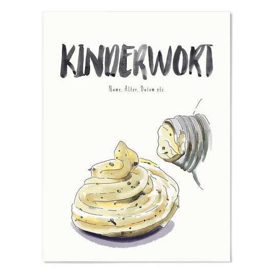 Kindermundposter Remoulade – personalisiertes Poster mit Kinderwort für Eltern
