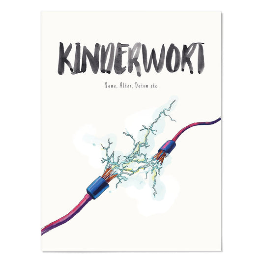Kindermundposter - Motiv Strom Elektrizität Kabel