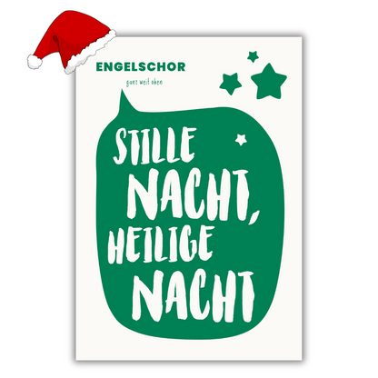 hejhoni - weihnachtsposter stille nacht