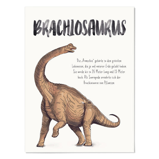 hejhoni - dino poster "brachiosaurus"