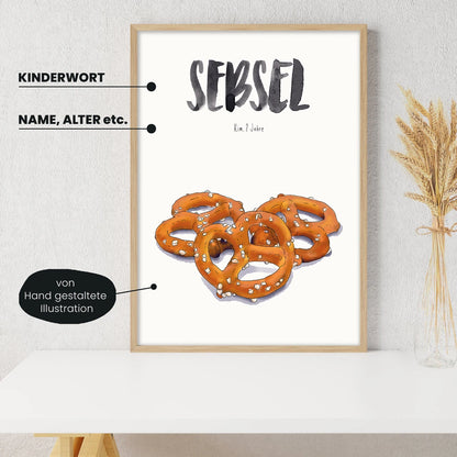 Kindermundposter - Motiv Brezel Snack
