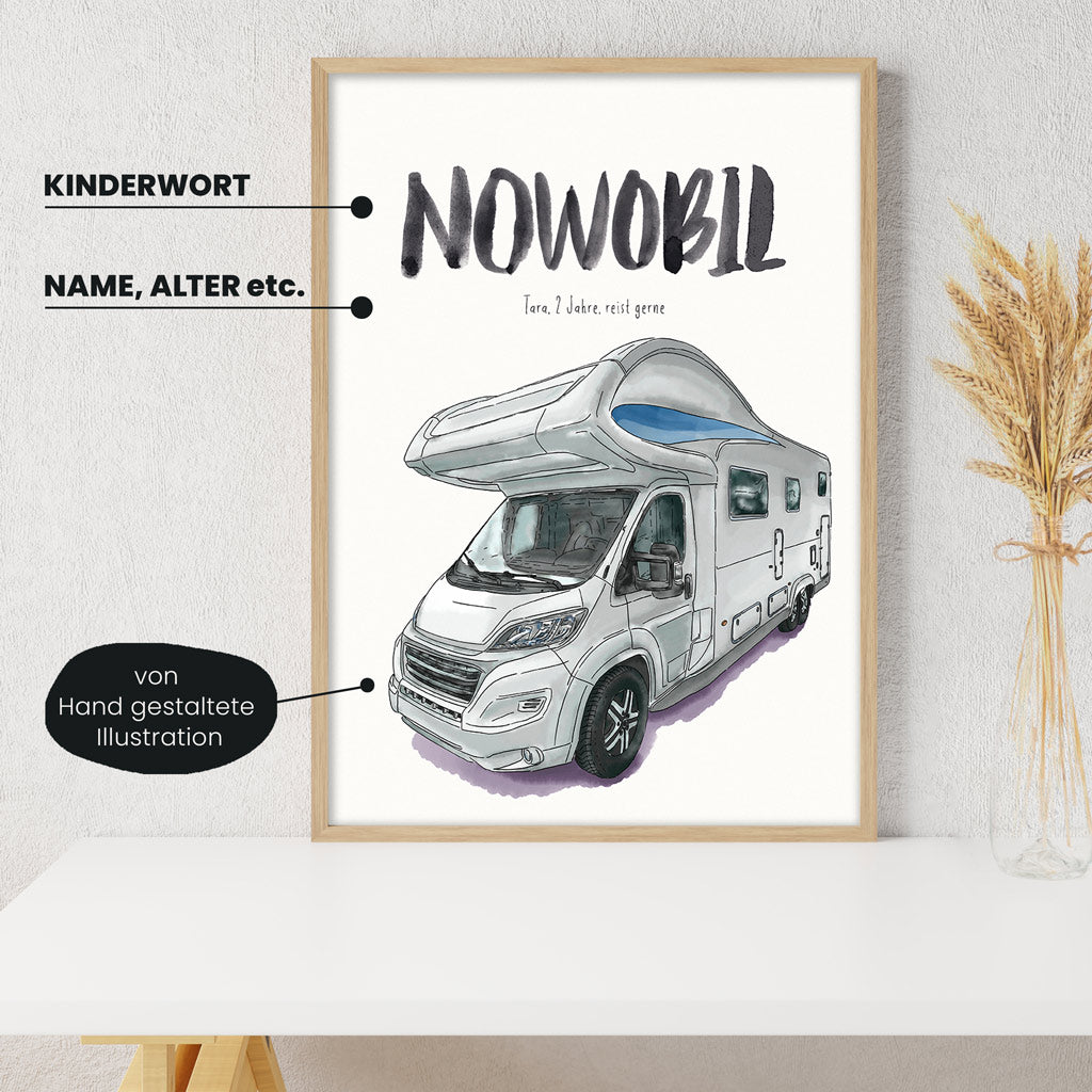 Kindermundposter - Motiv Wohnmobil
