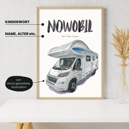 Kindermundposter - Motiv Wohnmobil