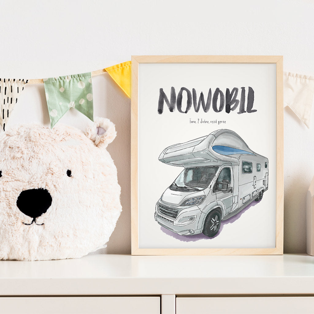 Kindermundposter - Motiv Wohnmobil