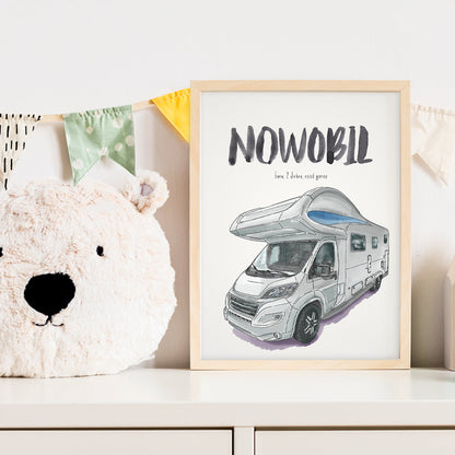 Kindermundposter - Motiv Wohnmobil