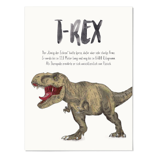 hejhoni - dino poster "t-rex"